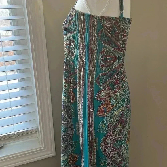 [s-L]India Boutique Tube Top sundress Fit ‘n Flare A-line  Maxi dress - Picture 5 of 8
